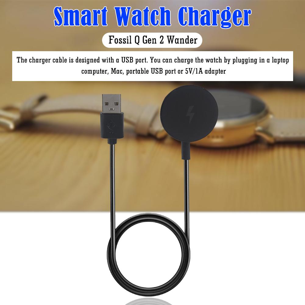 Зарядное устройство для часов для путешествий и бизнеса для Fossil Gen 1/2/3 USB База для зарядки часов Кабель для зарядки питания смарт-часов