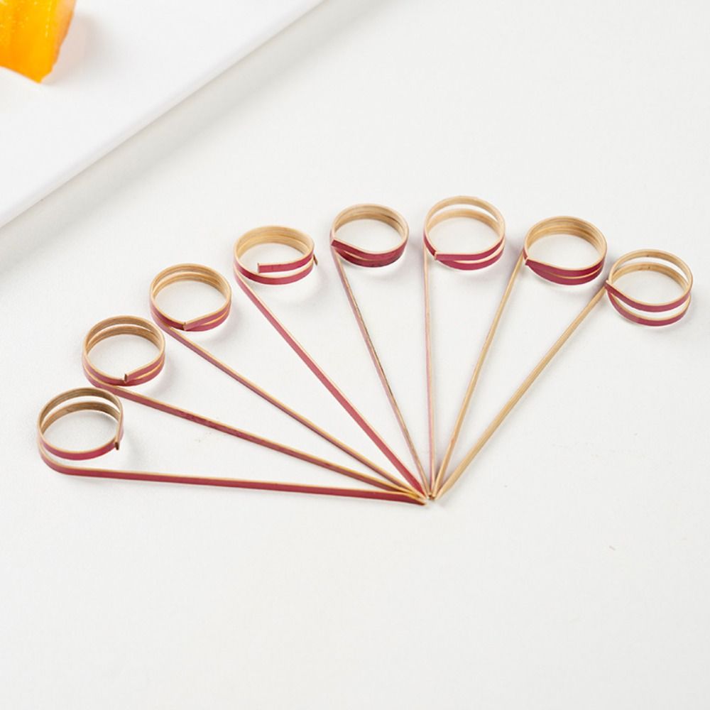 100Pcs/bag Skewer Sticks Picks Eco-friendly Bamboo Cocktail High Quality Toothpick