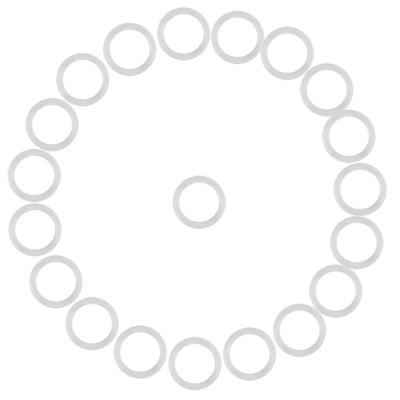 20 шт. силиконовые безопасные кольца O-образные пустышки соска-пустышка цепочка клипсы адаптер держатель для ребенка прозрачный