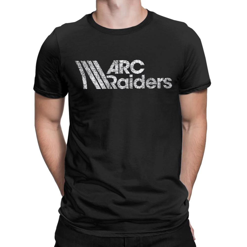 Футболка с принтом логотипа Arc Raiders для мужчин и женщин Crazy Cotton Футболка с круглым вырезом с коротким рукавом Футболки Оверсайз футболка