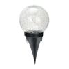 Solar Powered Cracked Glass Ground Stake Light Bright Soft Light For Garden Patio Camping Decor