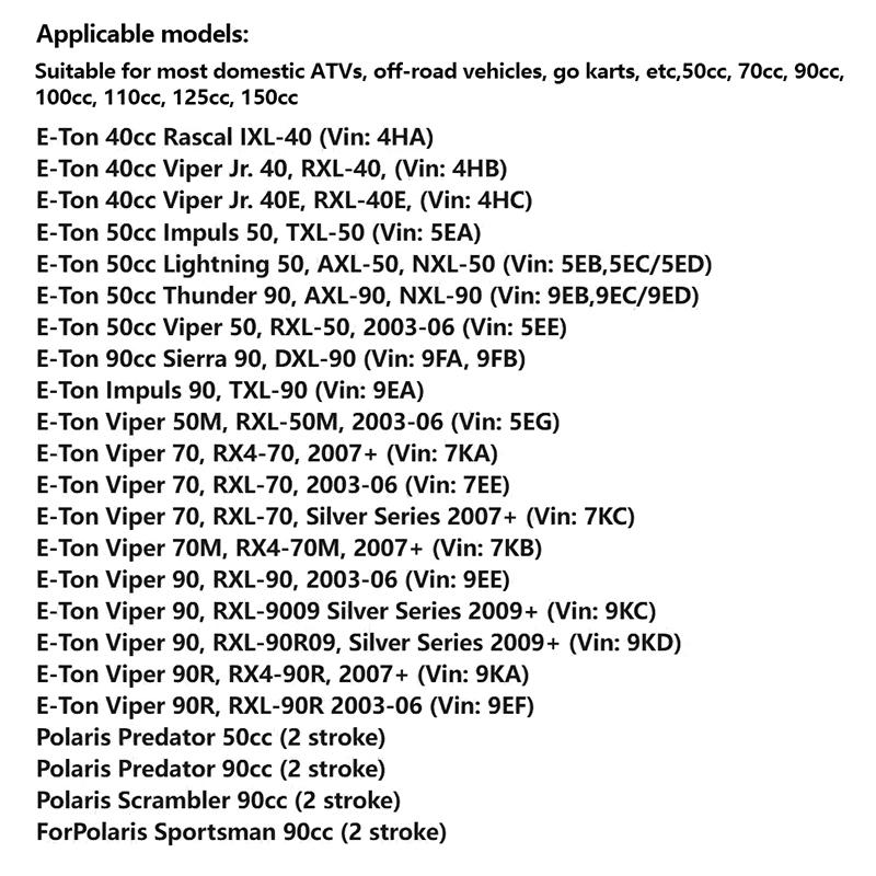 Для E-Ton Lightning 50 40Cc 50Cc 90Cc Polaris мотоцикл квадроцикл Dirt Pit Bike 3-ходовой топливный бак кран карманный кран клапан переключатель