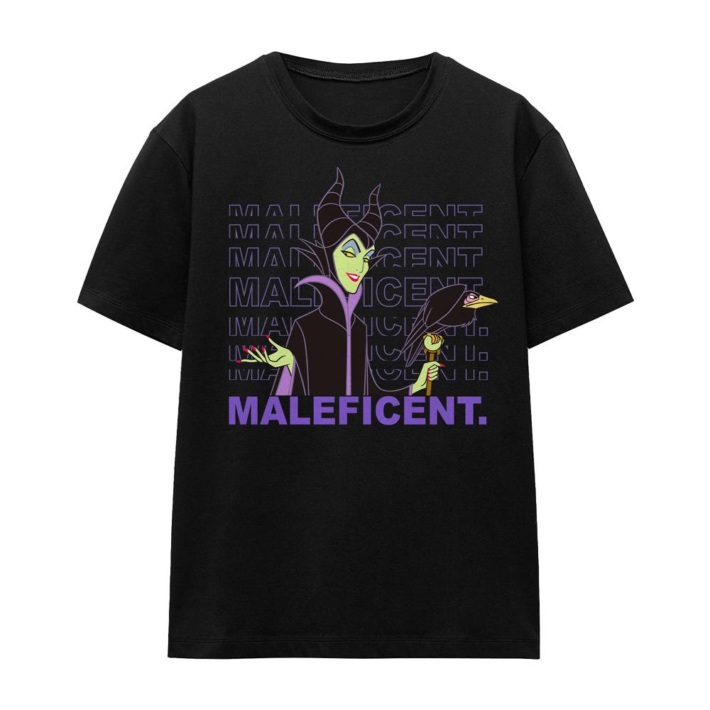 Disney Villains Unisex Adult Maleficent Repeat Name T-Shirt