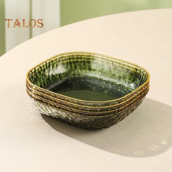 Блюдо для вертелов, многофункциональная утолщенная основа, легкая полупрозрачная тарелка для хранения в роскошном стиле, товары для дома