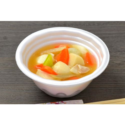 Strix Design Disposable Foam Bowls, Made In Japan, Small, Commercial Use, 50 Count, 300ml, Styrofoam Bowls, Lightweight, SD-206, Ideal for Events, Foo