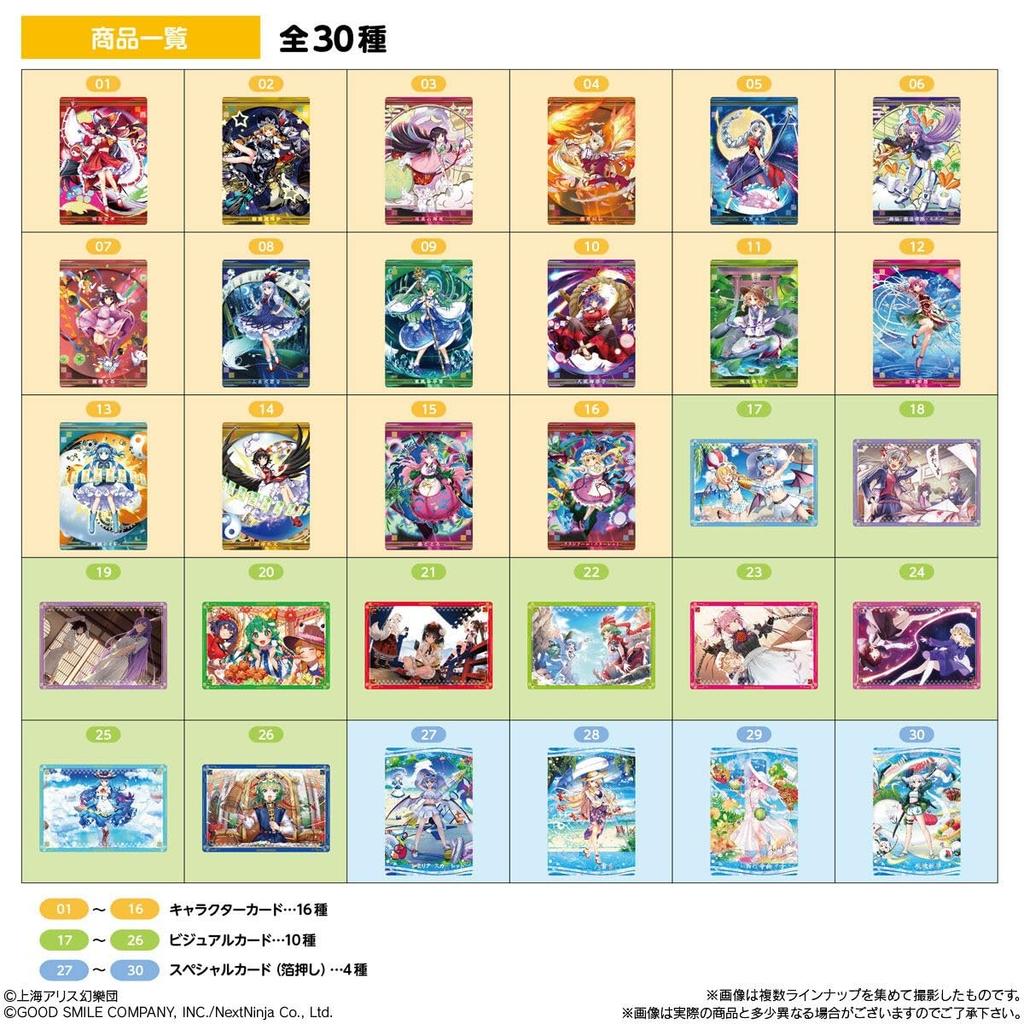 Bandai Touhou LostWord Wafers 2 20-piece Box Candy Toy