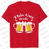 Men's Street Wear T-shirts Need Beer Graphic Tee Shirt Homme Funny Low Battery Need Beer Novelty T-Shirt Drinking Party Tshirts