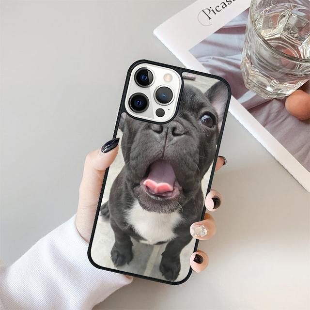 Cute Puppy French Bulldog dog Phone Case Cover For iPhone 17 Air 15 16 Pro Max 14 13 12 11 Pro Max Plus Coque