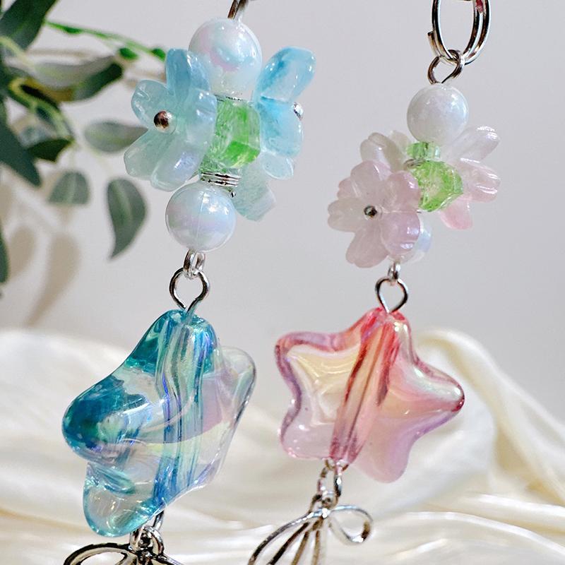 Сакура Звезда Желание Девушка Сердце Цветная Пятиконечная Звезда Мобильный Телефон Ремешок Милый Guben Ccd Подвеска