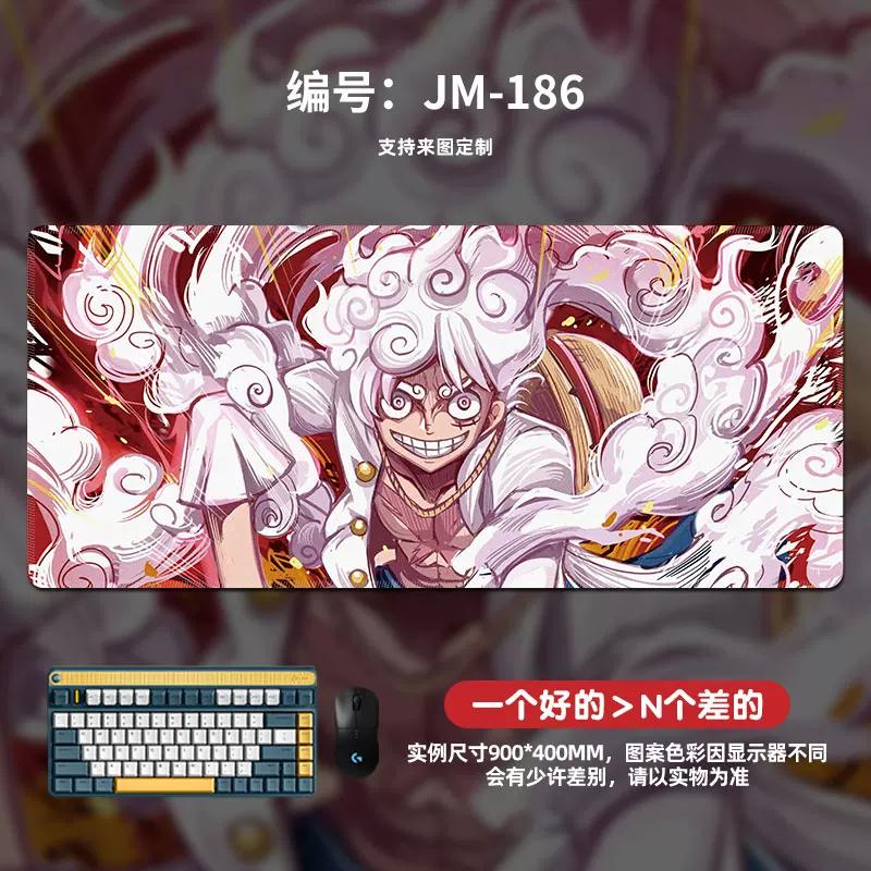 Коврик для мыши с рисунком высокой четкости ONE PIECE, очень большой, анимация, Луффи, для гейминга, настольный коврик, компьютерный коврик, офисный, водонепроницаемый, нескользящий, кожаный коврик для мыши