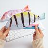 Creative Gift Fish Shape Pencil Bag Pen Case Zipper Pouch School Stationery