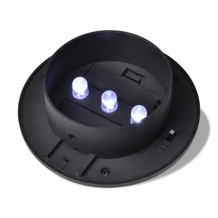 Lampes solaires - Yanjiibuy - 6 pcs - Noir - LED - Jardin - 12 x 6,35 cm