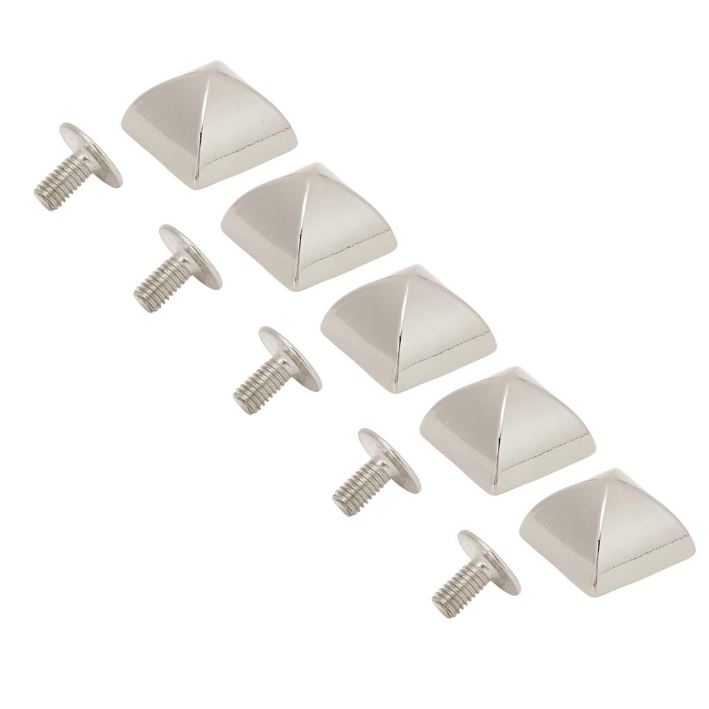 20 шт. 12 мм пирамидальные заклепки с 4 углами, заклепки с квадратным заостренным винтом из цинкового сплава, набор для ремней, сумок, шляп