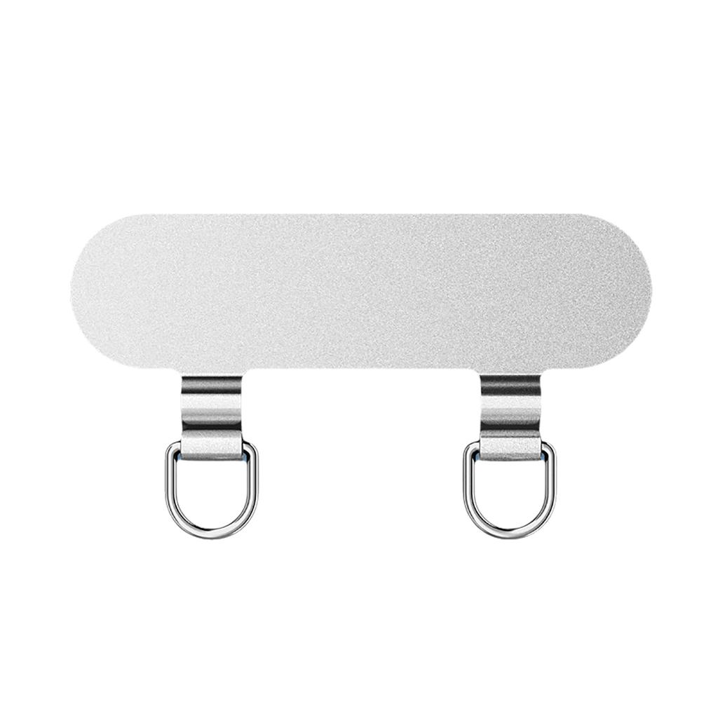 Зажим для телефона из нержавеющей стали с двойной металлической цепочкой для уха для надежного крепления на открытом воздухе для активного образа жизни