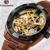 Automatic Mechanical Wristwatches For Men Luxury Brand Men Watch Newest Skeleton Design Classic Hand Color Watches