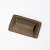 Wear-resistant Vintage Leather Pen Loop Holder Double Slot Metal Clip Pen Case for Long Term Daily Office Use