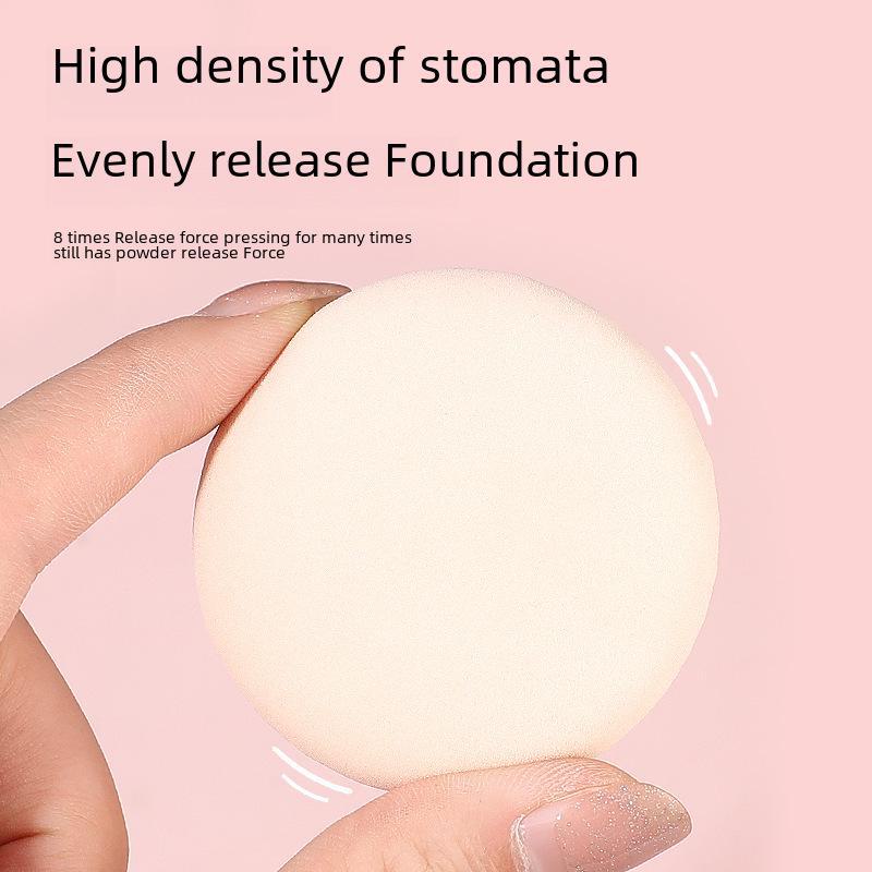 Пуховка для пудры-кушона двойного назначения с коробкой для хранения