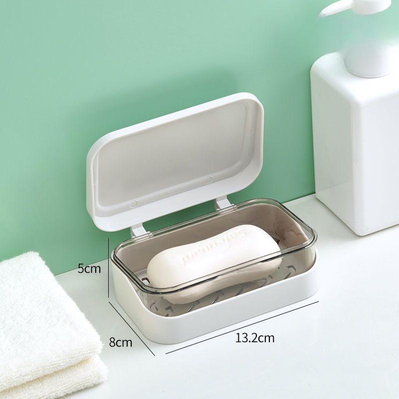 Двухслойная мыльница с крышкой, дренажная мыльница для стирки, многослойная пластиковая мыльница
