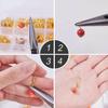 Изысканные ювелирные аксессуары серьги DIY Craft 1 коробка золотисто-серебристого цвета для изготовления ювелирных изделий подарочный набор с инструментами ручной работы
