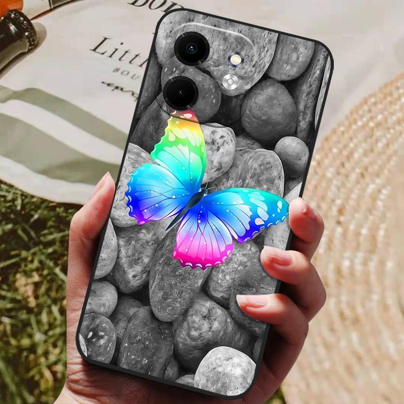 Для чехла Infinix Smart 9 X6532 Роскошный расписной телефон Силиконовая задняя крышка Для чехлов Infinix Hot 50i X6531 Защитный чехол Smart9