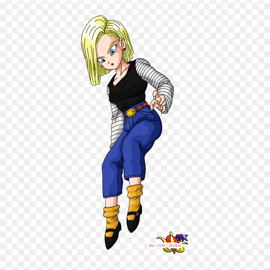 Patches For Clothes Bag Iron On Thermal Stickers PNG Android 18 Android 18 Majin Buu Pattern Washable Heat Transfer