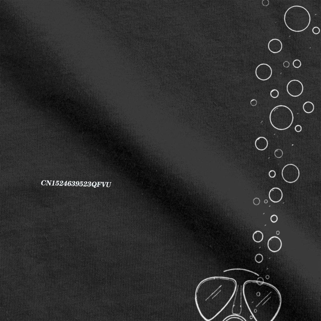 Мужские дайвинг-дайверы, дайверы, подводное плавание, пузыри, футболки, хлопковая одежда, винтажная футболка Harajuku с круглым вырезом, футболка