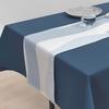 Table Runner Laminated Waterproof Nordic Table Center 210cm Wipeable Marine Blue Style Decor W2700130