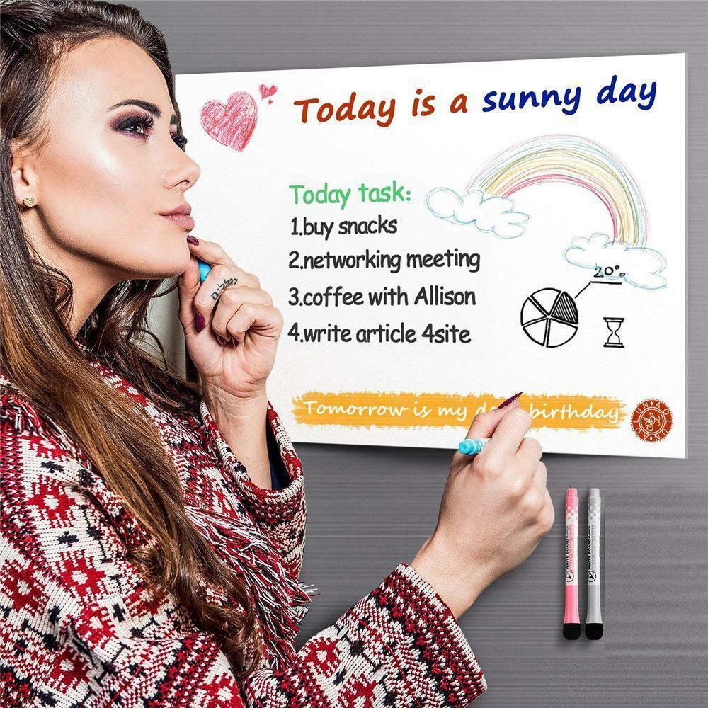 Kitchen Office Soft Message Board Flexible Kids Magnetic Board Whiteboard Fridge Sticker Magnet