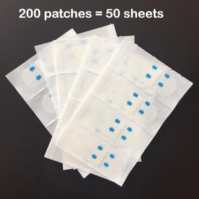 200 шт. Бесшовные патчи для лица для гладкой кожи, светло-бежевые, идеально подходят для подбородка и ухода за лицом, косметические инструменты для мужчин и женщин