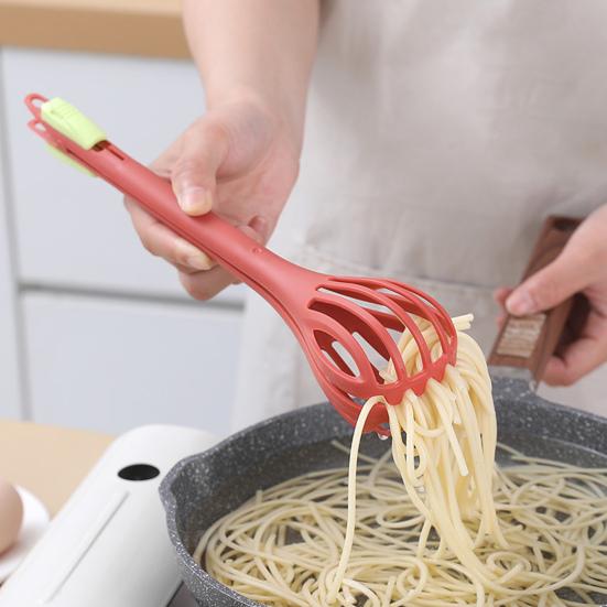 Кухонный прибор 3-в-1: венчик для взбивания яиц, лопатка для перемешивания, кухонные щипцы для еды, дуршлаг с нескользящими зубцами, термостойкий кухонный инструмент для выпечки и приготовления пищи