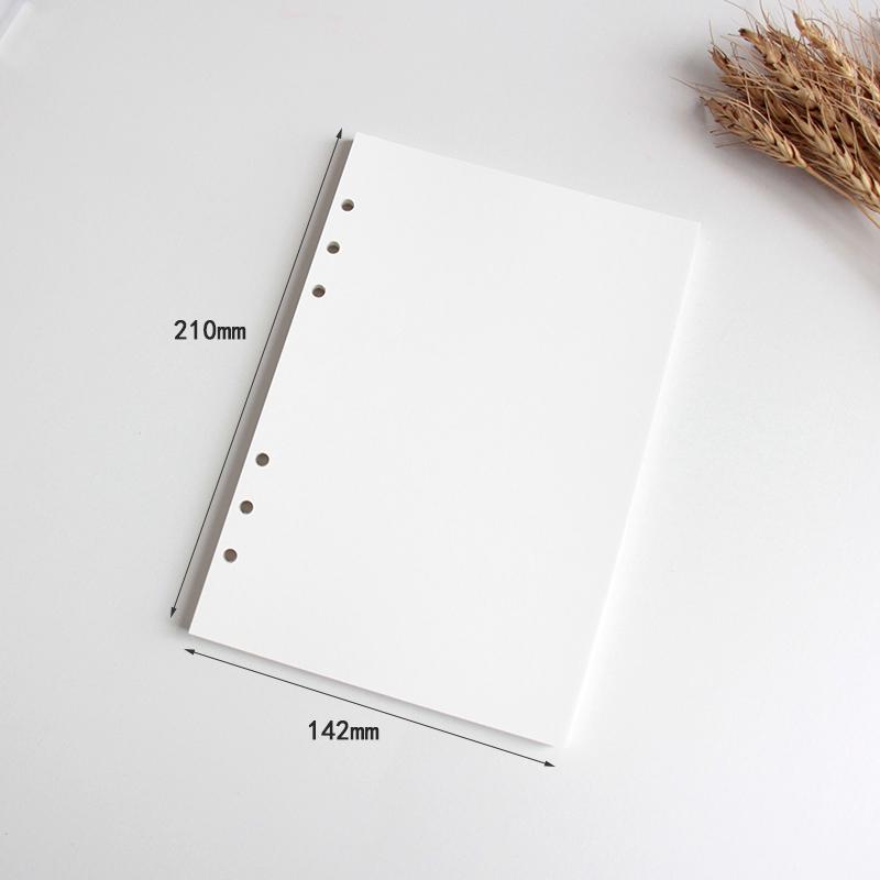 Утолщенные 120 г Пустые Сменные Листы для Блокнота-Журнала для Штампов A6/A7, Шестидырочные
