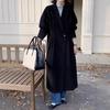 Звездный стиль, высококлассное чувство, тонкое шерстяное пальто, женский дизайнерский сенс, женственная атмосфера, шерстяное пальто