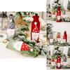 Creative Christmas Forest Santa Burlap Wine Bottle Cover For Holiday Cheer