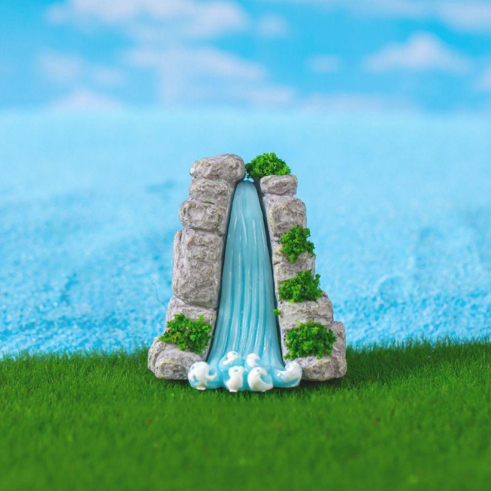 Decorative Mini Rockery Ornament Simulation Waterfall Rocks Home Decoration