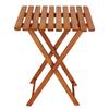Ensemble de meubles de jardin - Springos® - BS001LB - Bois de hêtre imprégné - 2 chaises + 1 table - Brun clair