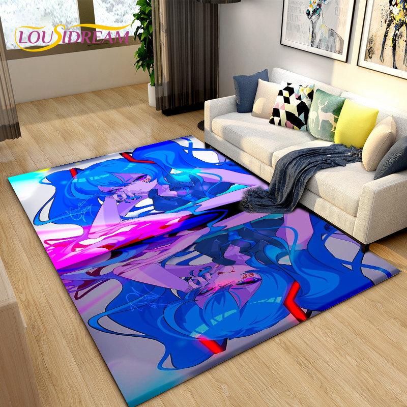 Японская музыка, аниме, мультфильм, 3D коврик, ковер для гостиной, спальни, диван, коврик для украшения, детские игры, нескользящий напольный коврик