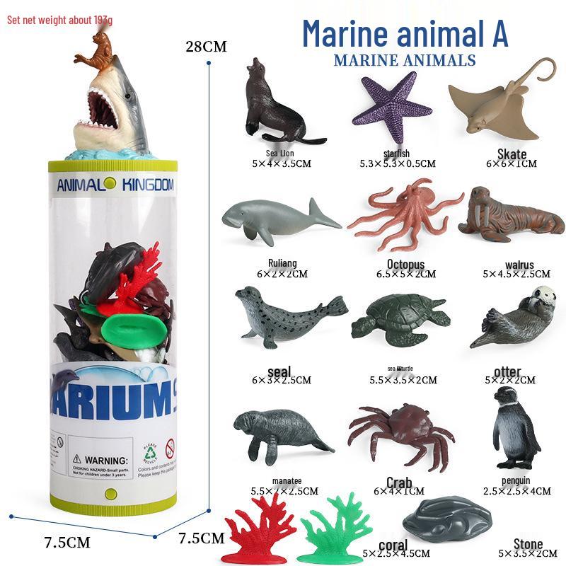 Набор моделей диких животных Арктики: Белый медведь и пингвин