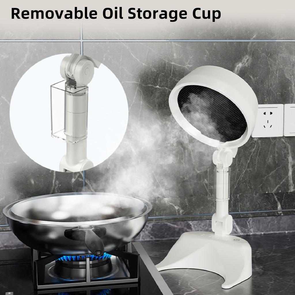 Портативная вытяжка 8 Вт Портативный кухонный вытяжной вентилятор с 3 скоростями для барбекю в помещении, хот-пота, питание от USB, складной, низкий уровень шума