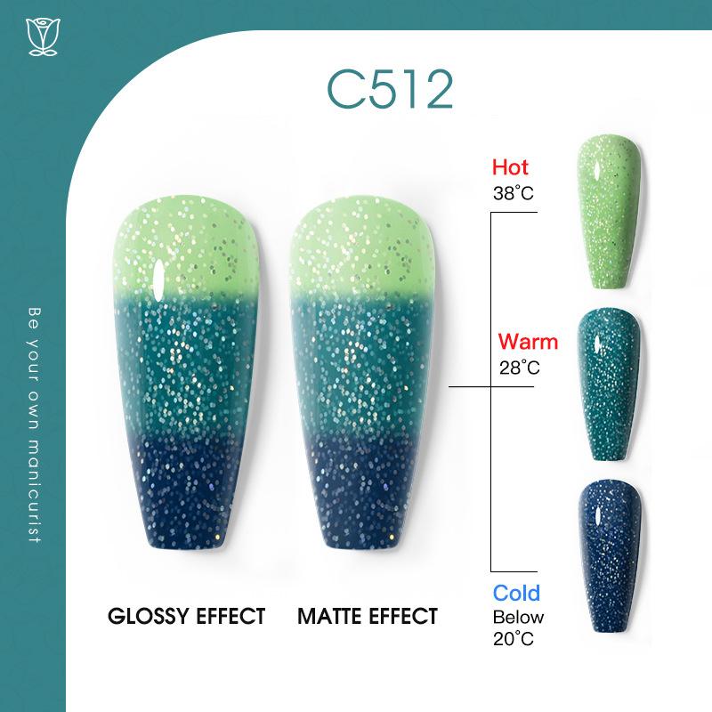 Клей для лака для ногтей с температурным эффектом, однотонный лак для ногтей, клей для лака с постепенным изменением цвета, клей для фототерапии, специальный маникюрный салон