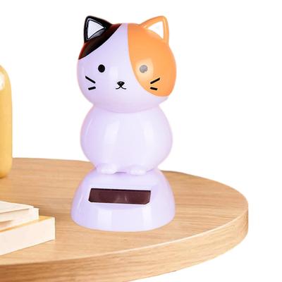 Украшение на приборную панель автомобиля в виде кошки, Солнечная качающаяся кошка, Качающееся украшение - Солнечная качающаяся кошка