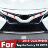 Для Toyota Camry 70 XV70 2018~2026 Гибридный автомобиль Передний бампер Сетка Центральная решетка Рамка решетки Декоративные накладки Аксессуары