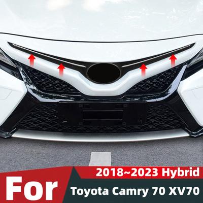 Для Toyota Camry 70 XV70 2018~2026 Гибридный автомобиль Передний бампер Сетка Центральная решетка Рамка решетки Декоративные накладки Аксессуары
