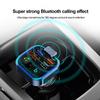 Wireless Bluetooth 5.0 Handsfree Car Fm Transmitter Dual USB Car Charger Auto Radio Fm Modulator Mp3 Player Black Adapter