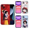 Милый чехол S-Snow White для телефона Apple iPhone 12 13 Mini 11 14 15 Pro Max 7 8 Plus X XR XS SE 2020 2022 черный силиконовый чехол