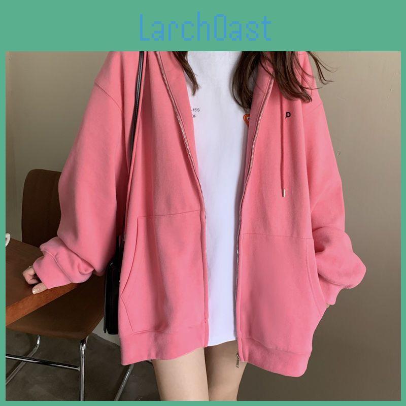 Sleeve Women V Hooded Long Neck Loose Pullovers Female Tops Solid Color Sweatshirts