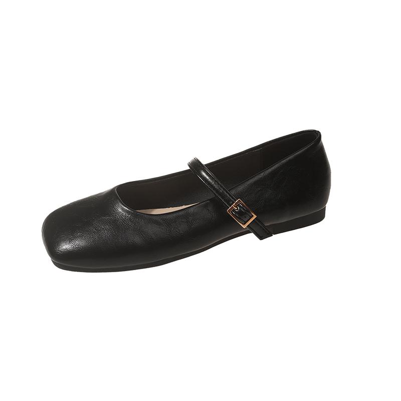 2024 Весенние одинарные туфли Модные неглубокие женские туфли без застежек на плоской подошве Женские повседневные балетки для отдыха на открытом воздухе Женская обувь на плоской подошве