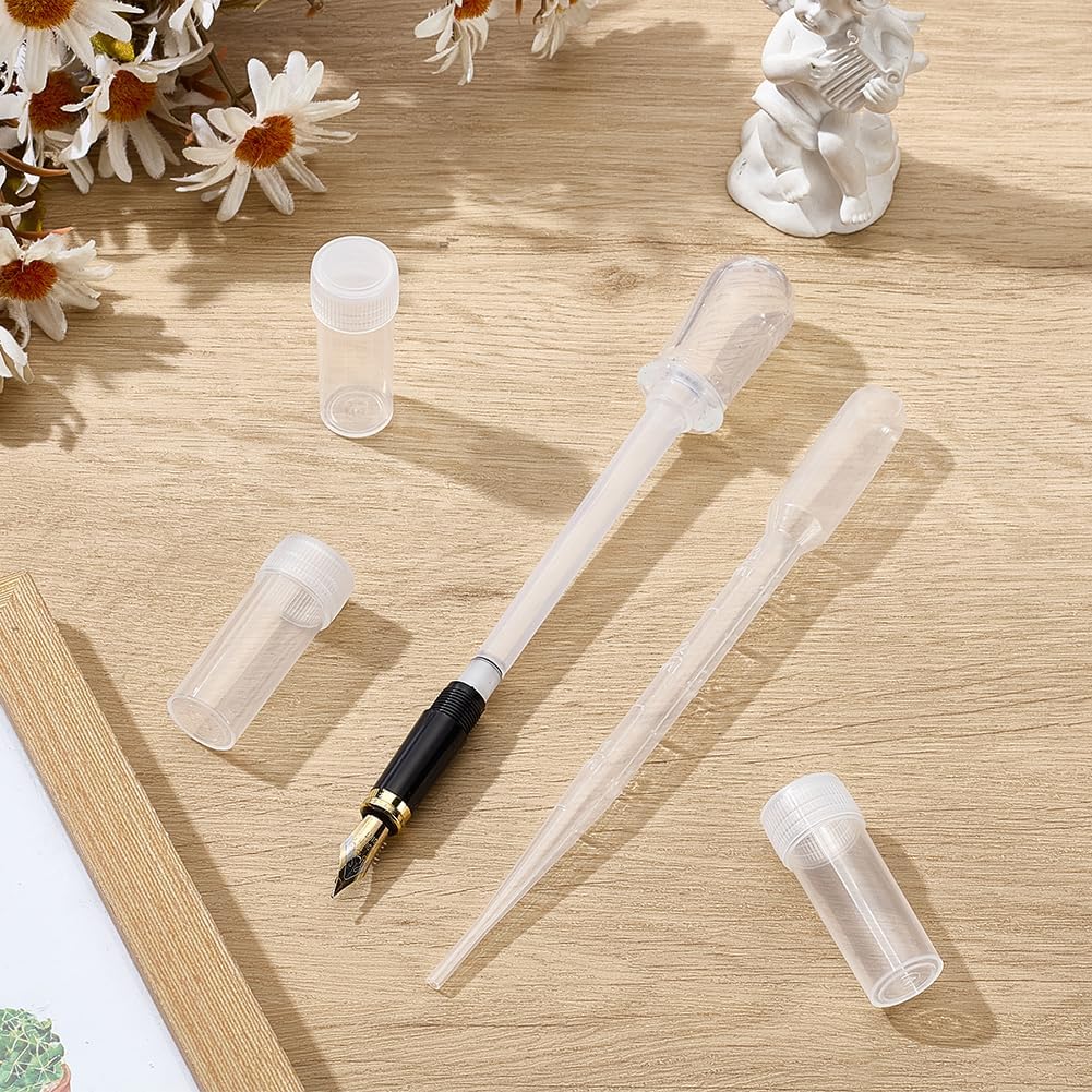WEBEEDY 4 Pcs Fountain Pen Cleaning Kit for Standard Size Fountain Pens,New Efficient Pen Nibs Cleaner Kit Pens Ink Flush Tools and Accessories for
