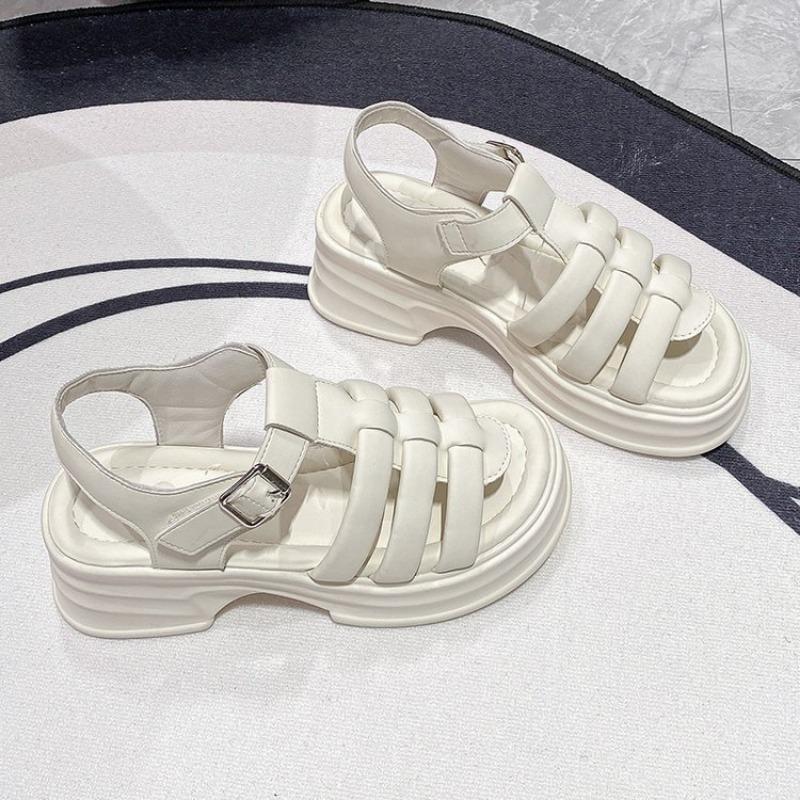 Сандалии на толстой подошве, женские летние новые удобные модные туфли