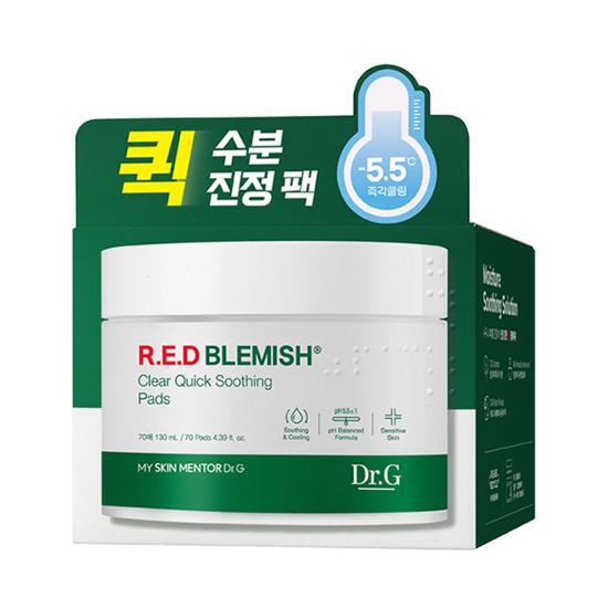 Dr.G Успокаивающие подушечки Red Blemish Clear Quick, 70 листов