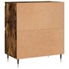 Vidaxl Szafki, 3 Szt., Przydymiony Dąb, Materiał Drewnopochodny
